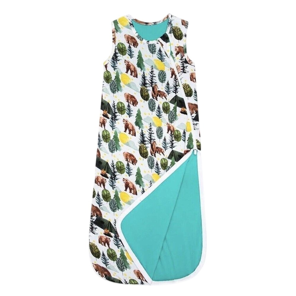 Posh Peanut Archer Bears Bamboo Baby Sleeveless‎ Sleep Bag 0-6 months Cabincore